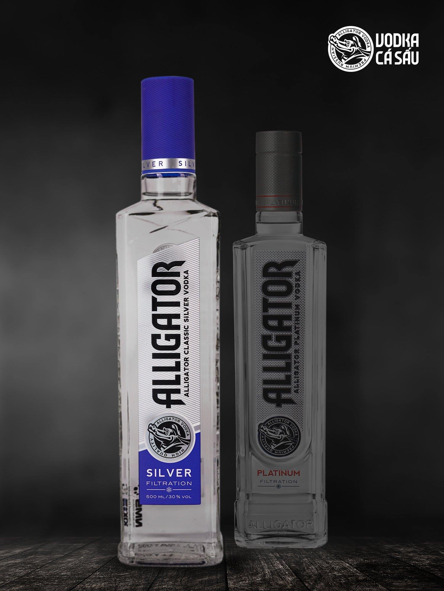 Vodka-CS-den  vcs-Xanh 500ml