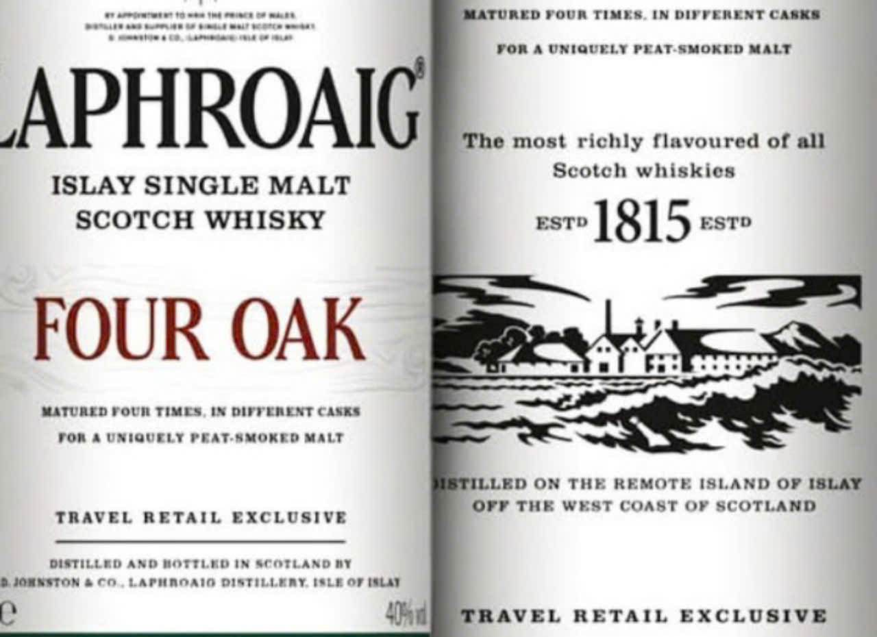 Nhan-hieu-Laphroaig-Four-Oak