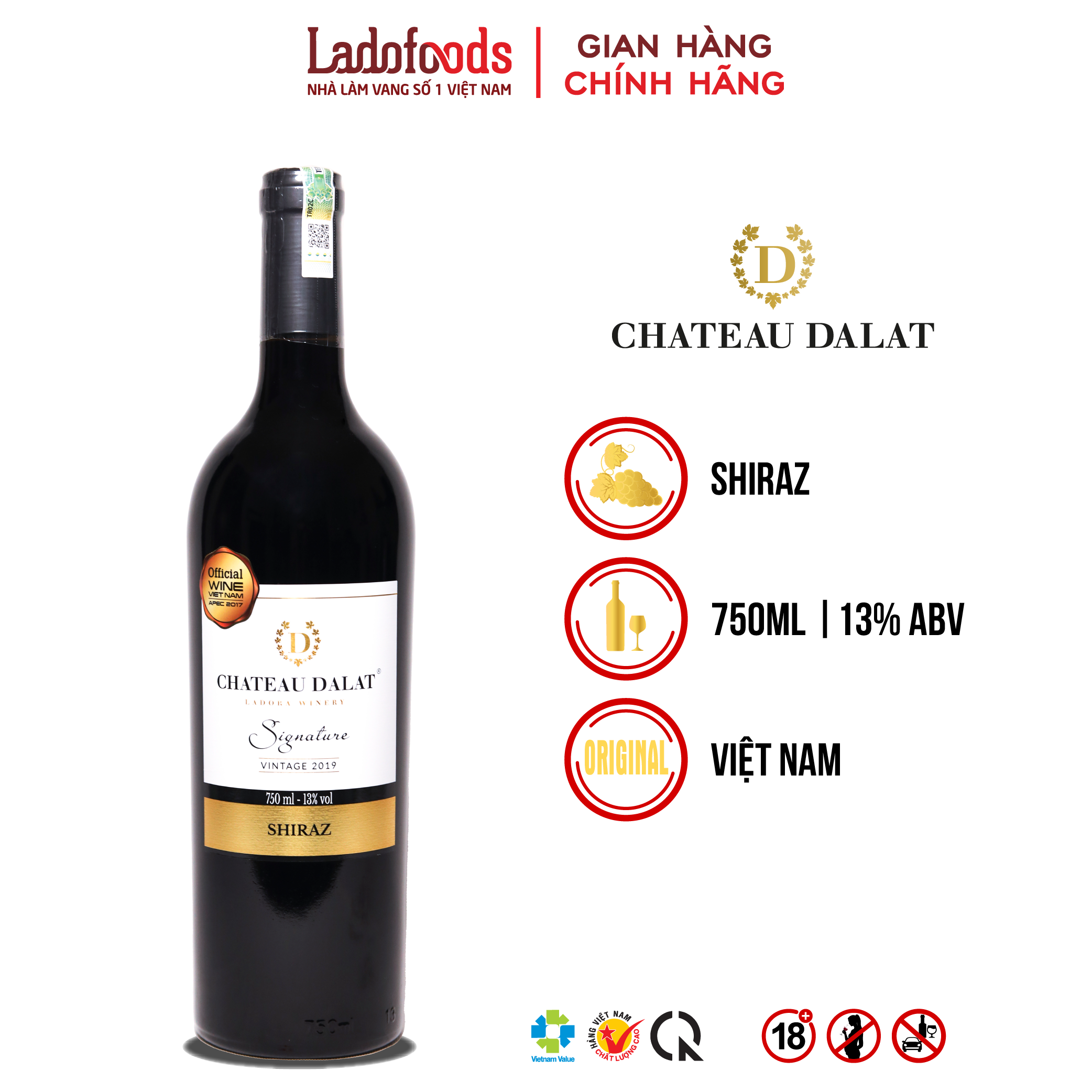 cac-chi-tieu-cam-quan-cua-chateau-dalat-signature-Shiraz-ladofoods