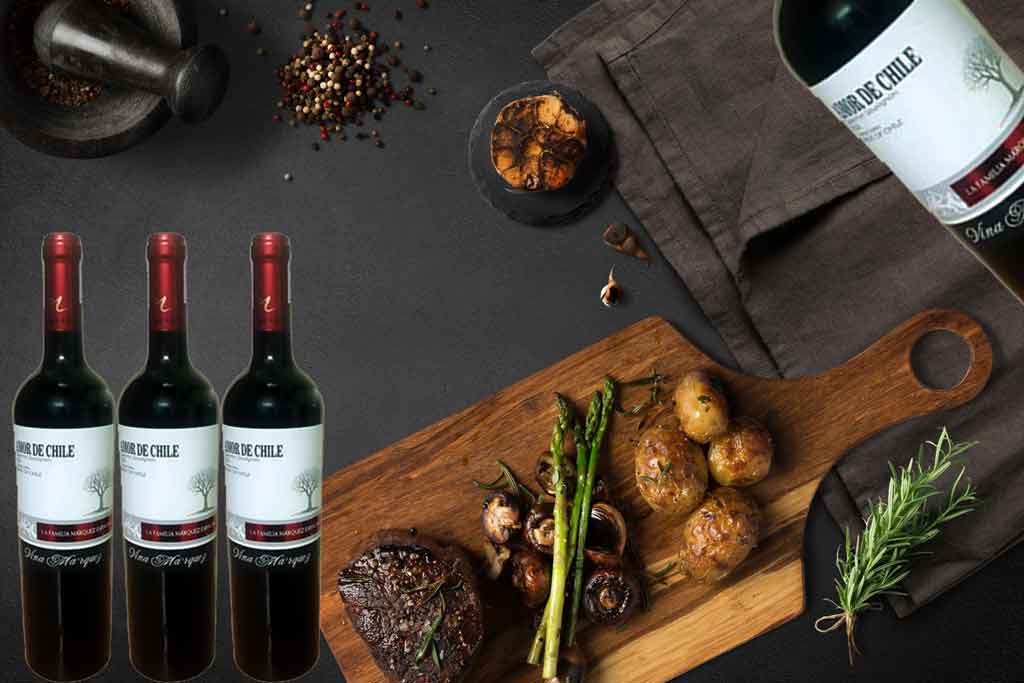 amor-de-chile-Cabernet-sauvignon va-mon-an-thit-nuong